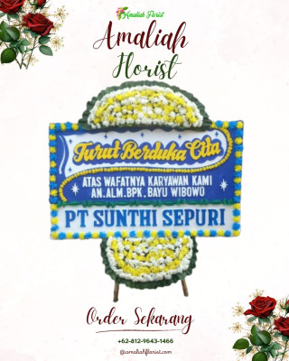 Papan Bunga Duka di Baru Ilir