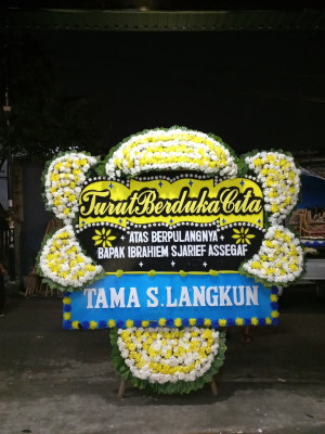Papan Bunga Duka di Baru Ilir