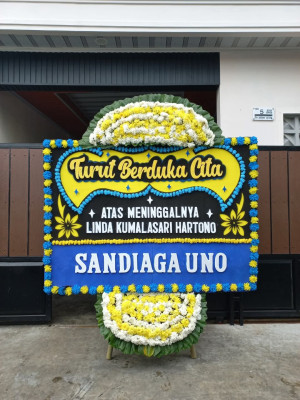 Papan Bunga Duka di Baru Ilir